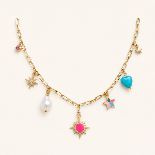 Celestial Dreams Charm Necklace