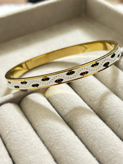 White Evil Eye Bracelet