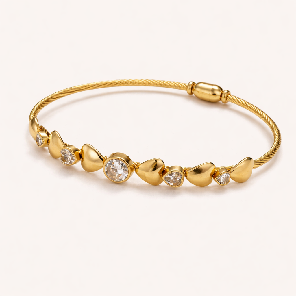 White Hearts Bracelet