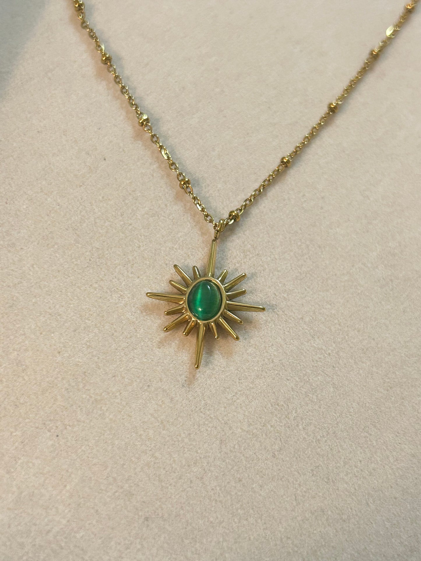 Emerald Solara Necklace
