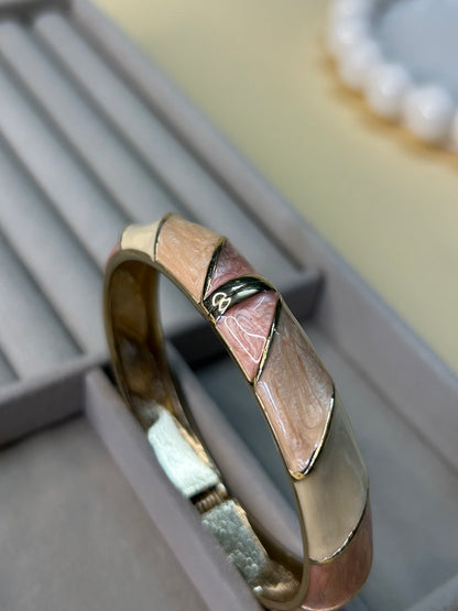 Peach Sorbet Enamel Bangle