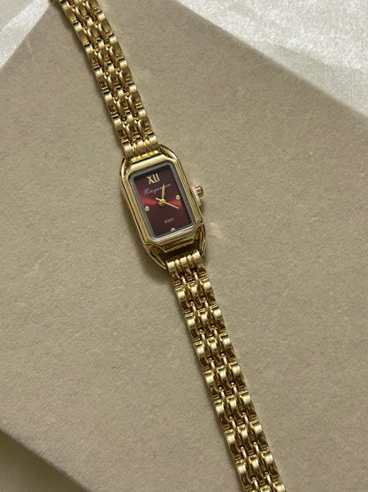 Old Money Maroon Watch