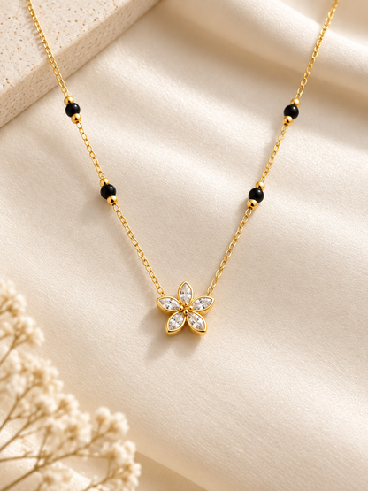 Golden Petal Mangalsutra
