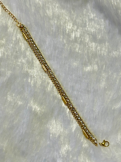 Double Chain Tennis Bracelet
