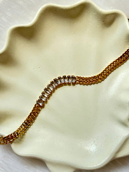 Tennis & Chain Bracelet