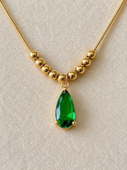 Emerald Drop Necklace