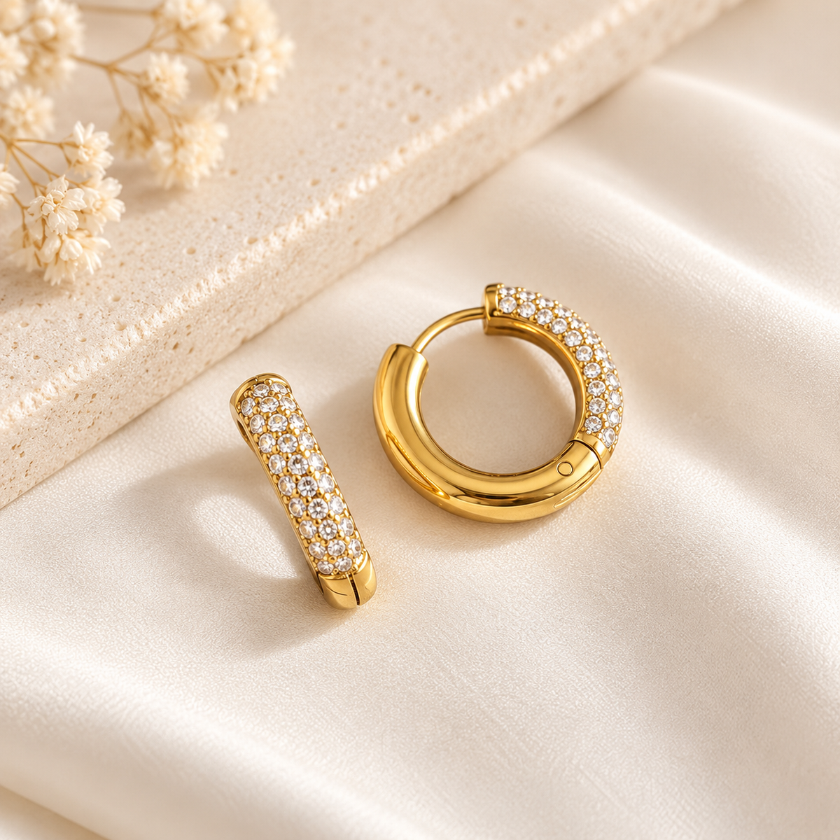 Crystal Hoop Earrings