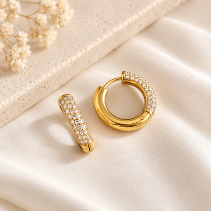 Crystal Hoop Earrings