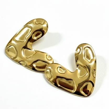 Abstract Heart Earrings