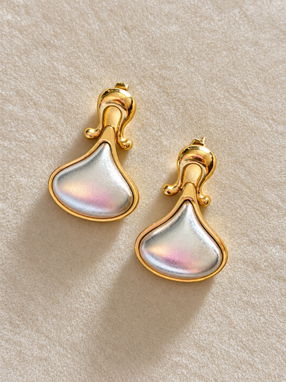 Dual Tone Earrings