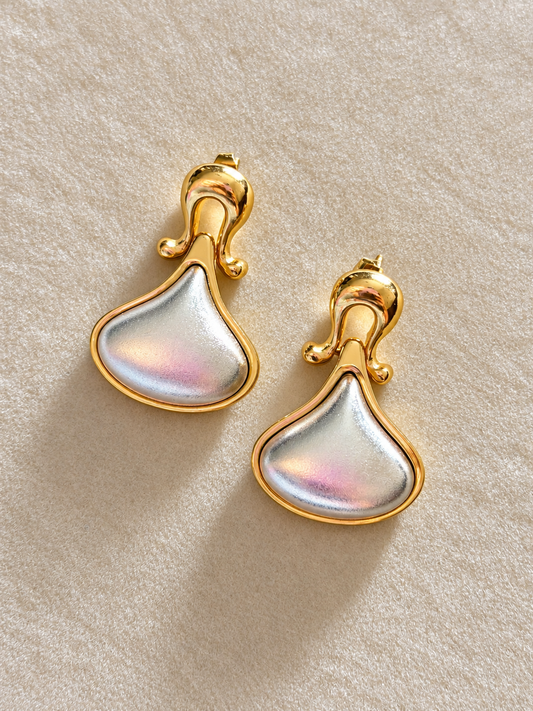 Dual Tone Earrings