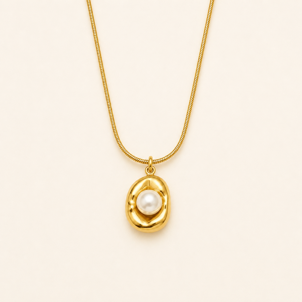 Molten Pearl Necklace