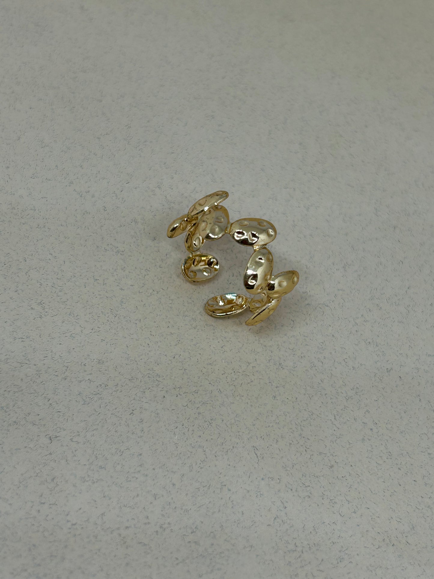 Molten Gold Blossom Ring