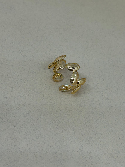 Molten Gold Blossom Ring
