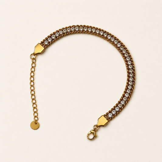 Diamond Block Bracelet