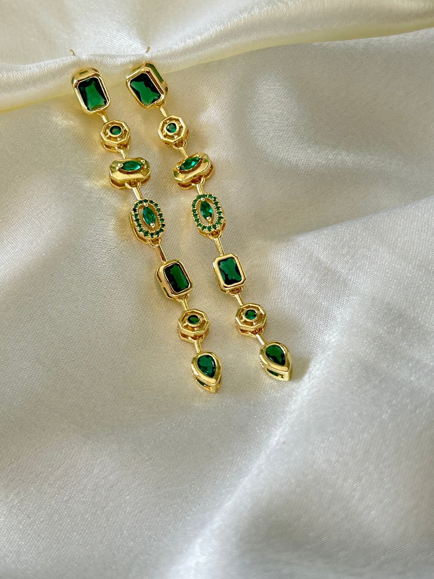 Green Envy Danglers