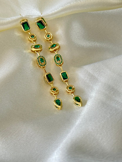 Green Envy Danglers