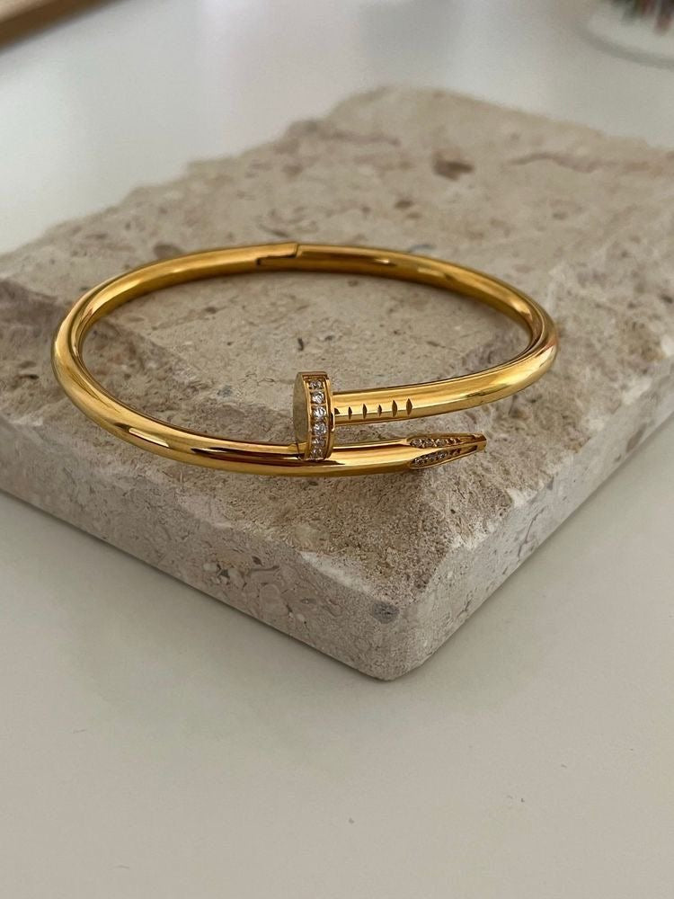 Diamond Nail Bracelet