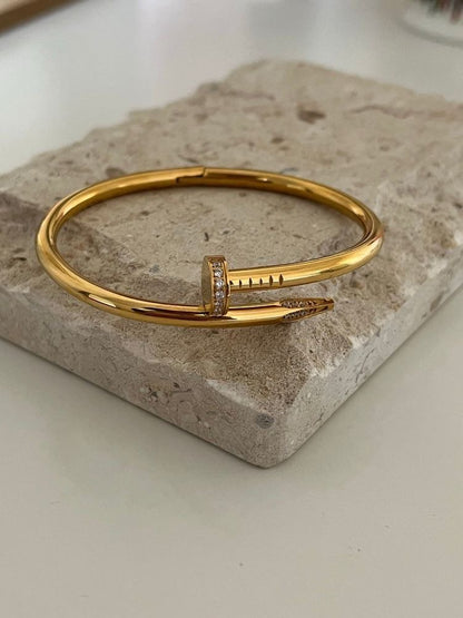 Diamond Nail Bracelet