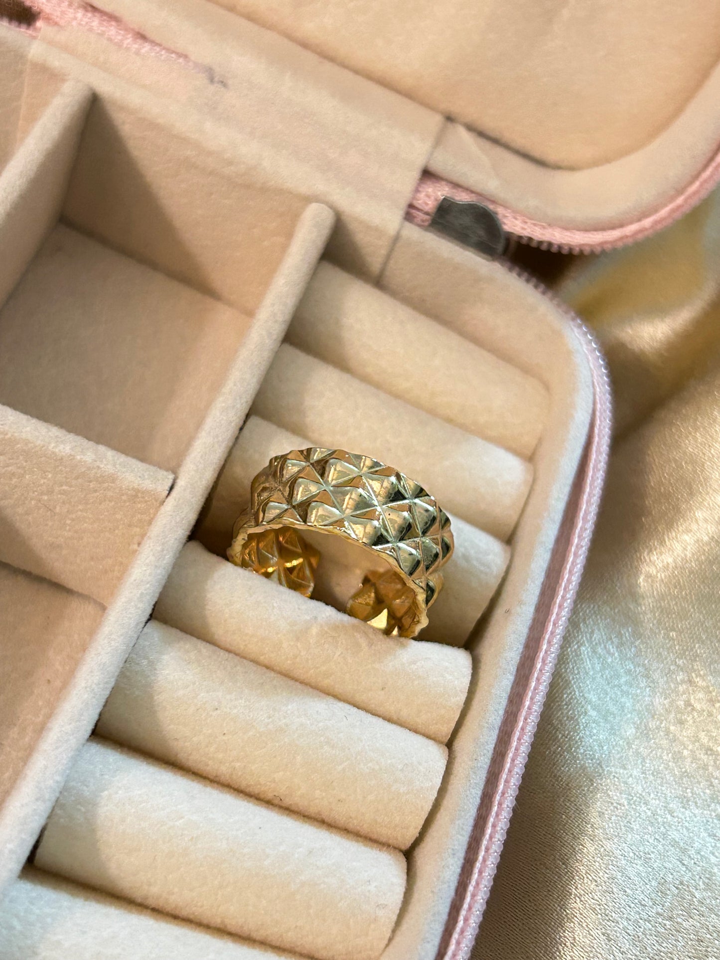 Textured Adjustable Ring