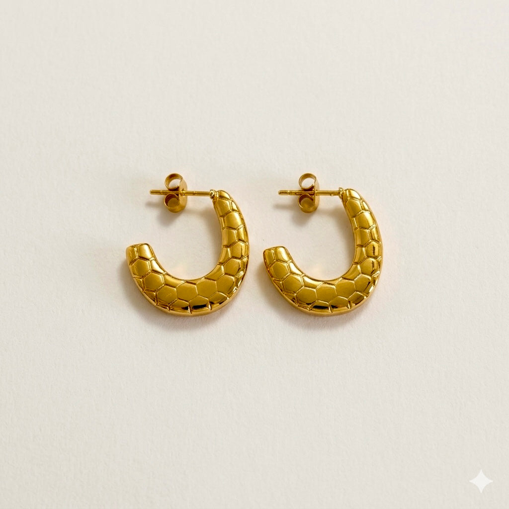 Snake Pattern Hoops