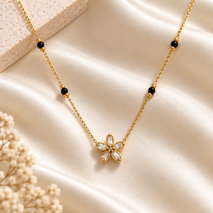 Golden Petal Mangalsutra