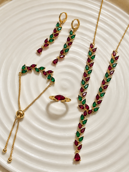 Maroon & Green Combo Set