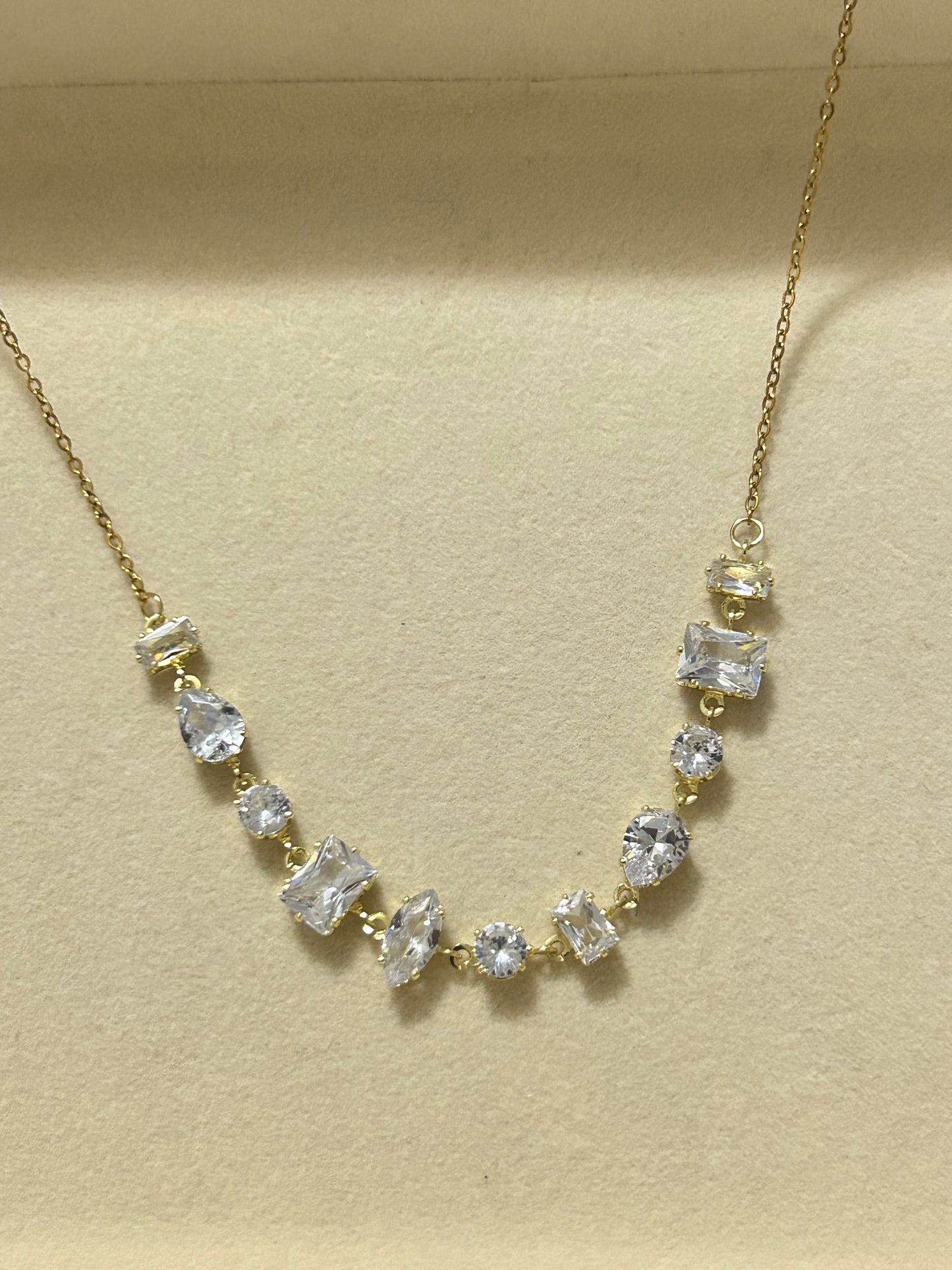 Crushed Diamond Necklacw