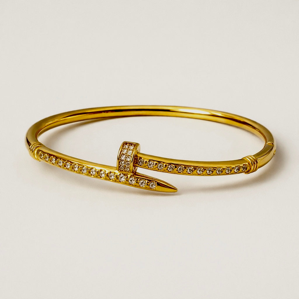 Diamond Nail Bracelet