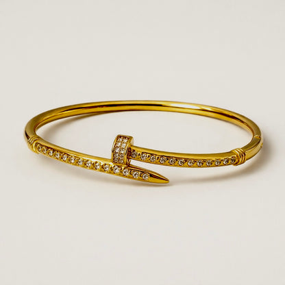 Diamond Nail Bracelet