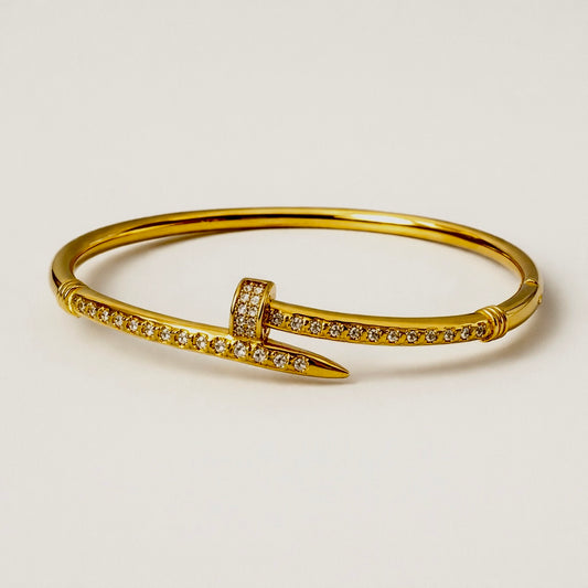 Diamond Nail Bracelet