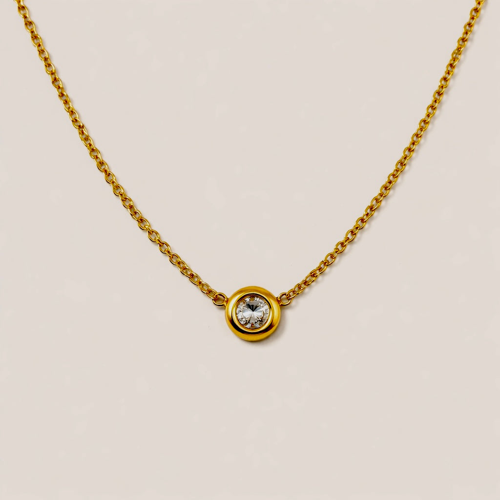 Classic Solitaire Glow Necklace