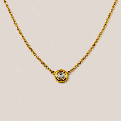 Classic Solitaire Glow Necklace