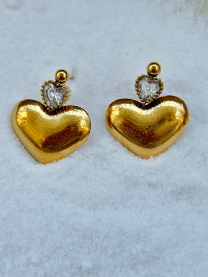 Heart Drop Earrings