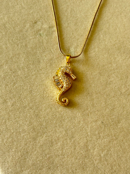 Seahorse Diamond Necklace
