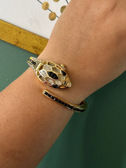 Black Face Snake Watch