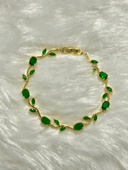 Green Tulip Bracelet