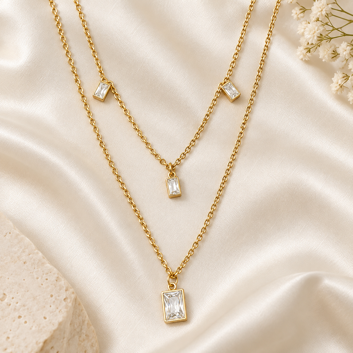 Radiance Double Layered Necklace