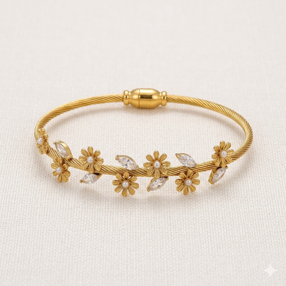 Flower & Leaf Bracelet