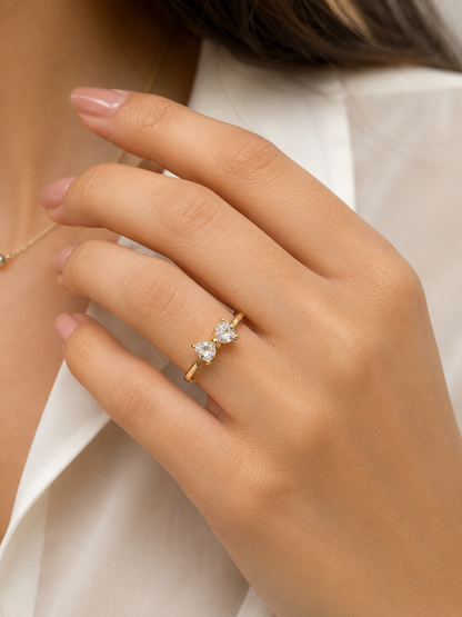 Bow Diamond Ring