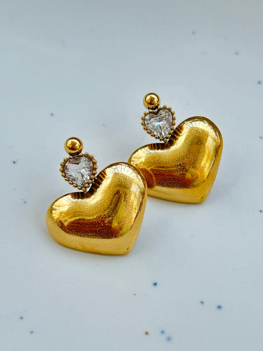 Heart Drop Earrings