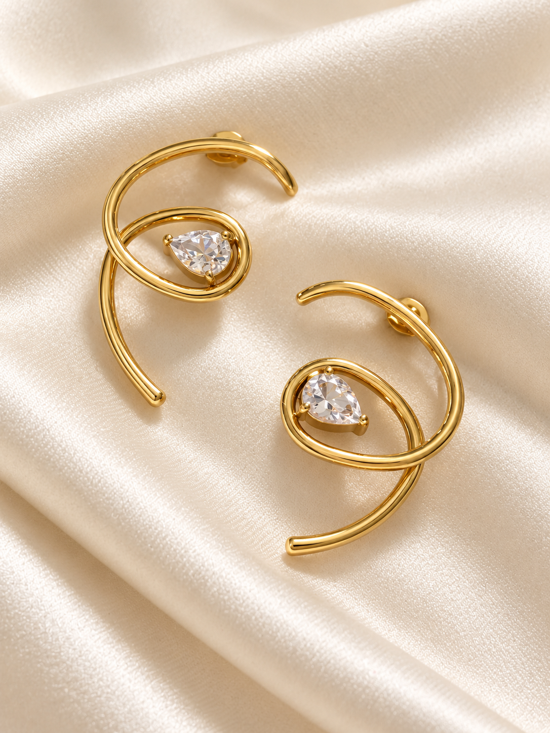 Teardrop Loop Earrings
