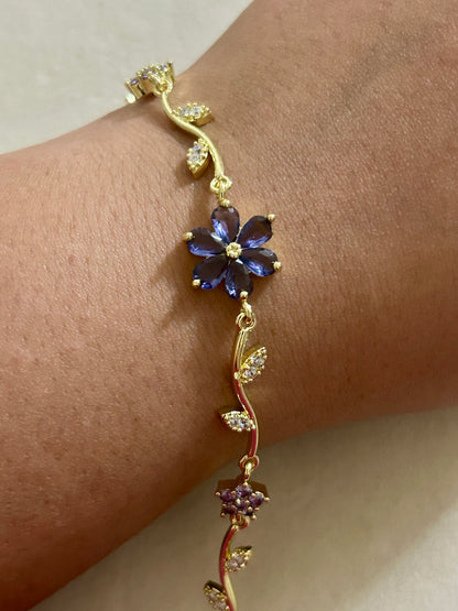 Purple Tulip Bracelet