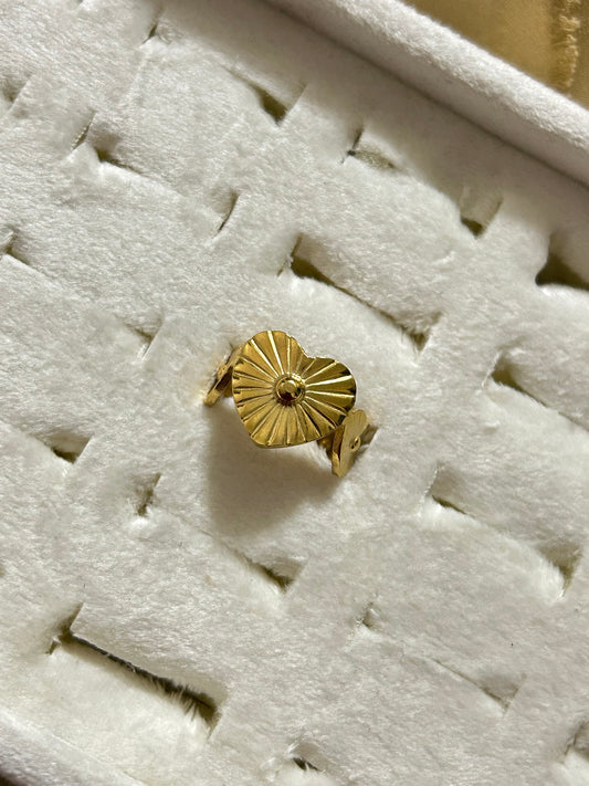 Hearts Adjustable Ring