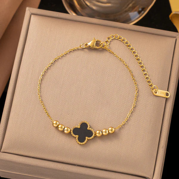 Black Clover Chain Bracelet