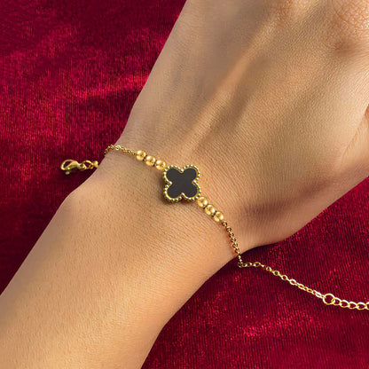 Black Clover Chain Bracelet