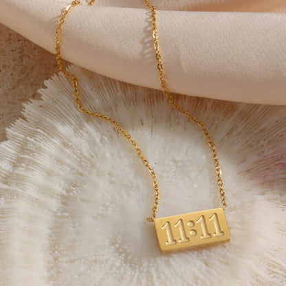 Gold-Plated Anti Tarnish 11:11 Angel Make a Wish Pendant