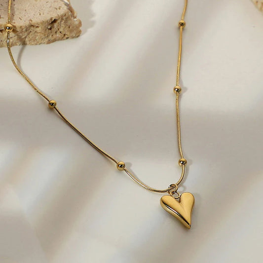 Gold-Plated Anti Tarnish Heart themed Pendant