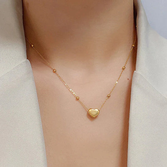 Delicate Heart Theme Necklace
