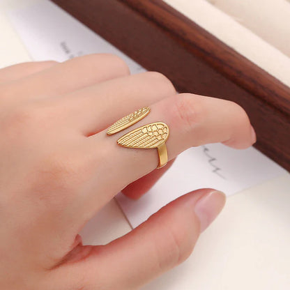 Wings of Hope Themed Adjustable Ring
